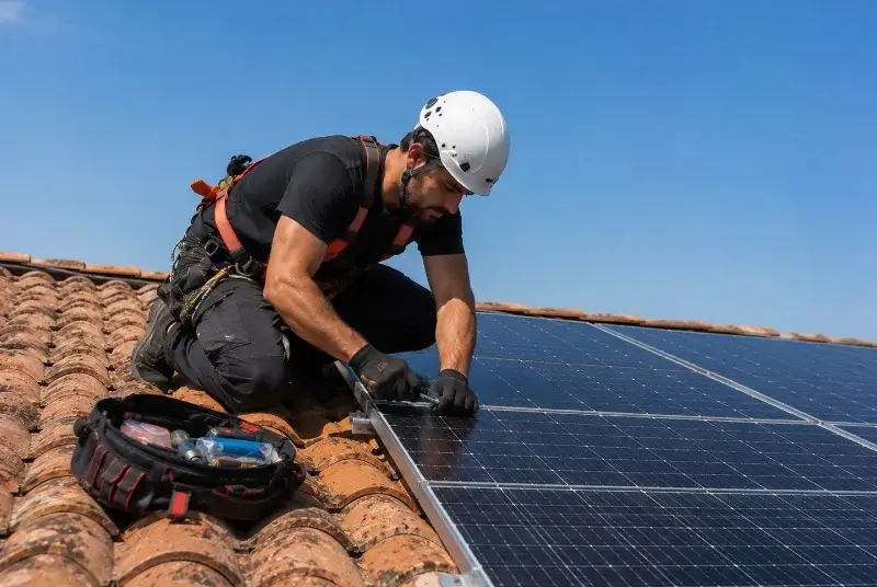 Maintenance et monitoring de panneaux solaires à Lamure-sur-Azergues